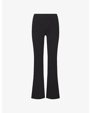 NikeSKIMS Airy Low-Rise Mini Flare Jersey Trousers - Black