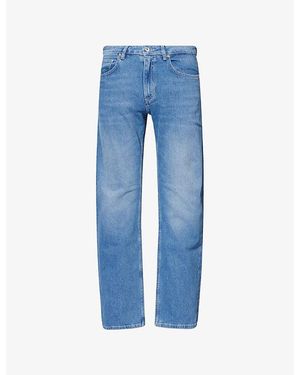 Vingt Quatre Hardy Straight-Leg Stretch-Denim Blend Jeans - Blue