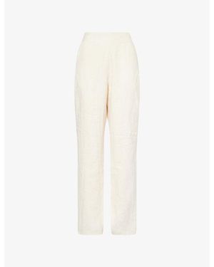 Second Summer Coco Straight-Leg Linen Trousers - White