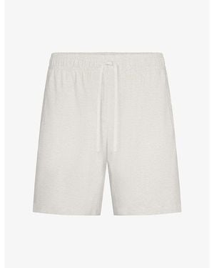 Skims Lounge Relaxed Jersey Shorts - White