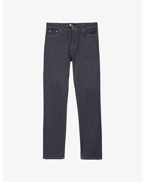 The Kooples Contrast-Stich Slim-Leg Stretch-Denim Jeans - Blue