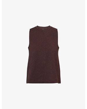 ME+EM Racerback Swing Cotton Tank Top - Purple