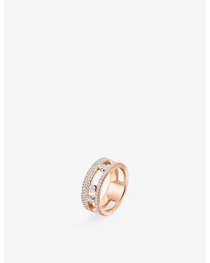 Messika Move Romane Pave 18Ct And 0.68Ct Diamond Ring - White