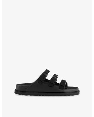 Birkenstock 1774 Florida Bow Smooth Leather Sandals - Black