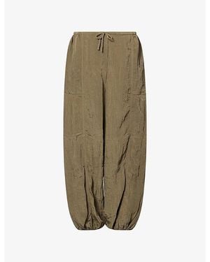 Jonathan Simkhai Freya Parachute Woven Pants - Green