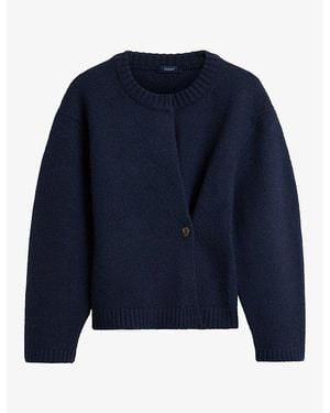 Soeur Galileo Crossover Merino Wool-Blend Cardigan - Blue