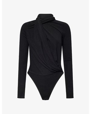 Citizens of Humanity Sculptural Stretch-Jersey Bodysuit - Black