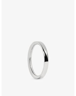 Monica Vinader Essential Sterling- Stacking Ring - White