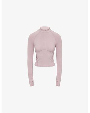 ADANOLA Ultimate Long-Sleeves Stretch-Woven Top - Pink