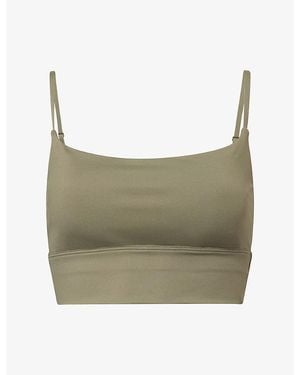 ADANOLA Ultimate Square-Neck Sports Bra - Green