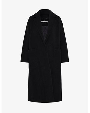 OMNES Leighton Notched-Lapel Recycled-Polyester Coat - Black