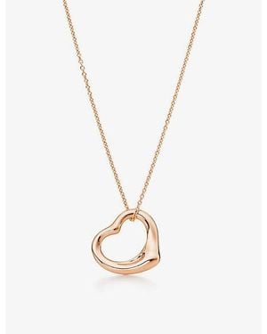 Tiffany & Co. Elsa Peretti Open Heart Rose- Pendant - Metallic