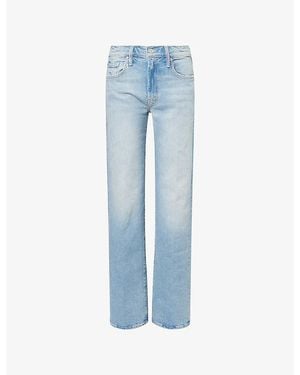 Mother The Mr Rambler Zip Skimp Cotton Denim Jeans - Blue