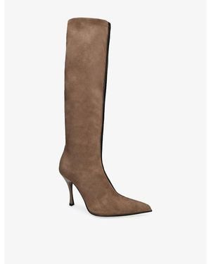Loewe New Comic 90 Knee-High Leather Boots - Brown