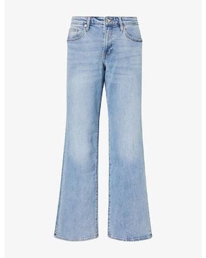 GOOD AMERICAN Vintage Low-Rise Loose Denim Jeans - Blue