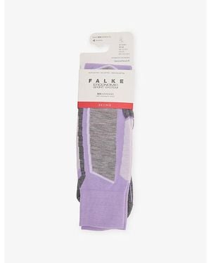 FALKE Sk4 Advanced Skiing Knee High Socks - Purple