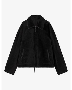 JOSEPH Kyro Reversible Shearling And Leather Jacket - Black