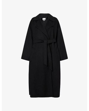 Weekend by Maxmara Brushed Wool Coat - Black