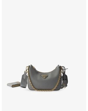 Prada Re-Edition 2005 Leather Cross-Body Bag - Gray