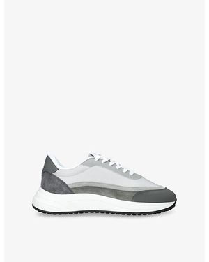 Arne Wave Runner Suede And Mesh Low-Top Trainers - White