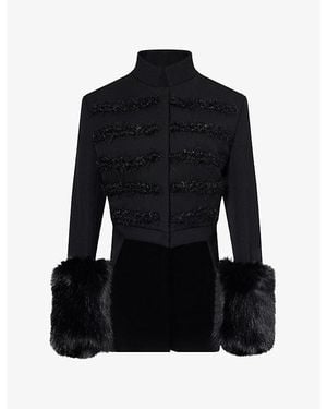 DARKPARK Moss Napoleon Wool Jacket - Black
