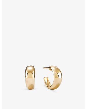 MEJURI Dôme 18Ct Vermeil Hoop Earrings - Metallic