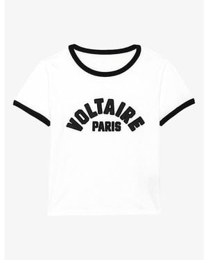 Zadig & Voltaire Alys Text-Print Cotton T-Shirt - White