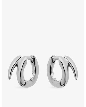 Shaun Leane Quill Mini Sterling- Hoop Earrings - Metallic