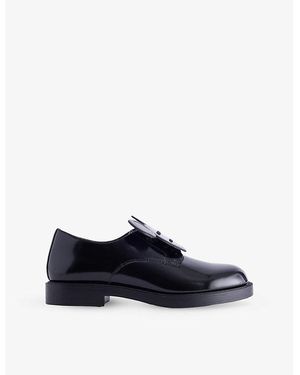 Harry Lambert X Disney Harry Lambert For Zara X Disney Mickey Lace-Up Leather Loafers - Blue