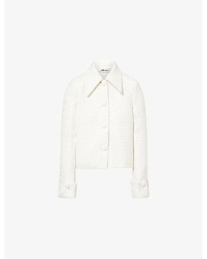 Odd Muse Tailored-Fit Bouclé Jacket - White