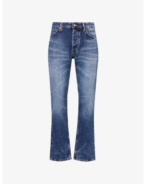 Neuw Ray Straight-Leg Saturnalia Denim Jeans - Blue