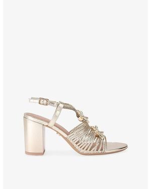Carvela Kurt Geiger Marina Faux-Leather Heeled Sandals - White
