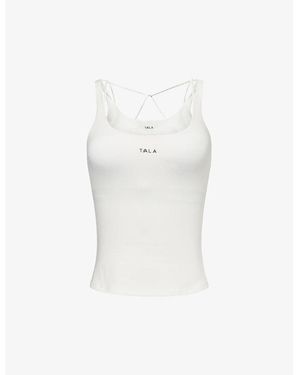 WE Are Tala Skinluxe Multi-Strap Sports Vest Top - White