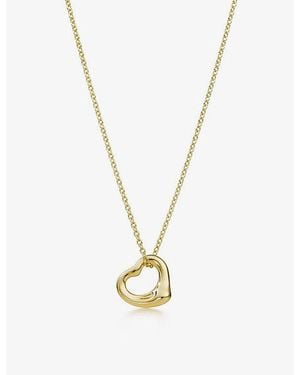 Tiffany & Co. Elsa Peretti&Reg; Open Heart 18Ct Necklace - Metallic