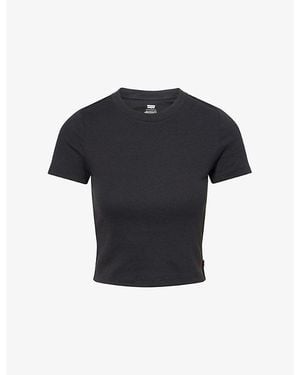 Levi's Essential Sporty Round-Neck Cotton-Jersey T-Shirt - Black