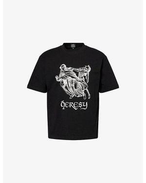 Heresy Heretic Graphic-Print Cotton T-Shirt - Black