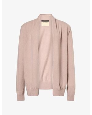 Frenckenberger Hamza Open-Front Cashmere Cardigan - Pink