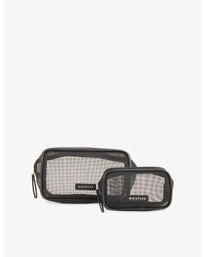 Whistles Mesh Wash Bag Set - Grey