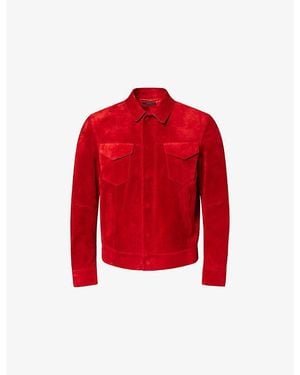 Tom Ford Wear Utility Leather Jacket - Red