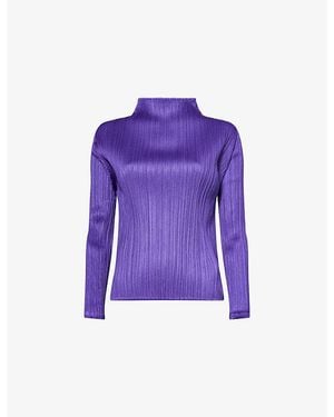 PLEATS PLEASE パープル チュニック PLEATS PLEASE ISSEY MIYAKE - PLEATS PLEASE(プリーツプリーズ