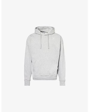 GYMSHARK Crest Slim-Fit Cotton-Jersey Hoody - White