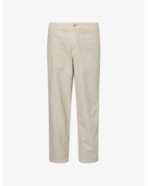 Polo Ralph Lauren Drawstring Straight-Leg Cotton-Poplin Pants - Natural