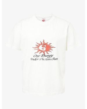Twojeys Same Energy Graphic-Print Cotton T-Shirt - White