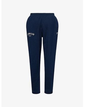 GYMSHARK Lifting Club Two-Slip-Pockets Straight-Leg High-Rise Cotton-Blend Jogging Bottoms - Blue