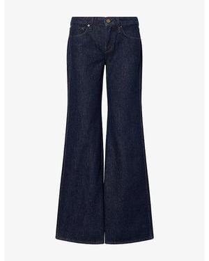 Rag & Bone Josie Relaxed Flare Denim Jeans - Blue