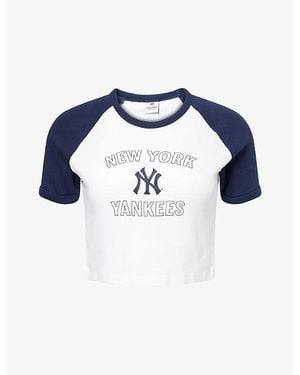 Sporty & Rich For '47 X The New York Yankees Arch Baby Baseball Cotton-Jersey T-Shirt - Blue