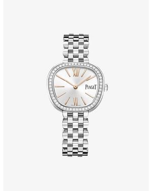 Piaget Sixtie Stainless-Steel And 0.52Ct Brilliant-Cut Diamond Quartz Watch 29Mm - Metallic