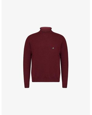 Vivienne Westwood Fisherman High-Neck Wool Sweater - Red