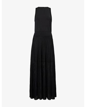 LeKasha Valogano Sleeveless Stretch-Knit Maxi Dress - Black