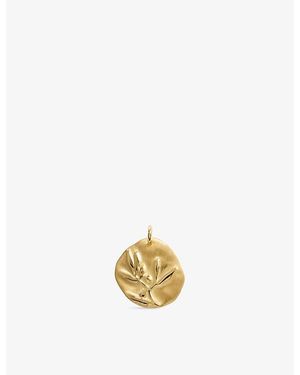 Monica Vinader Peace 18Ct Vermeil Pendant - Metallic